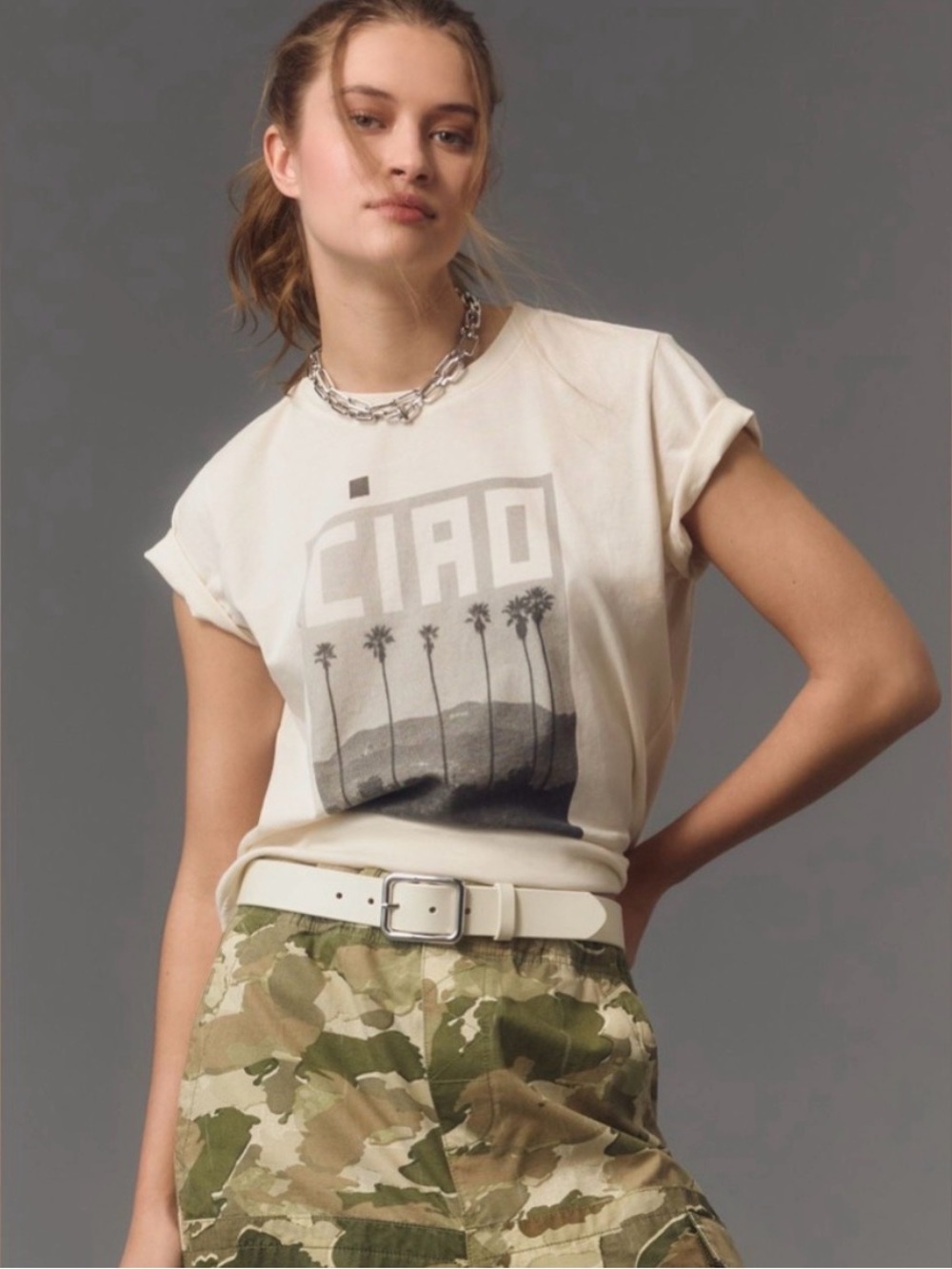 Clare V. Graphic Palm CIAO Classic Tee